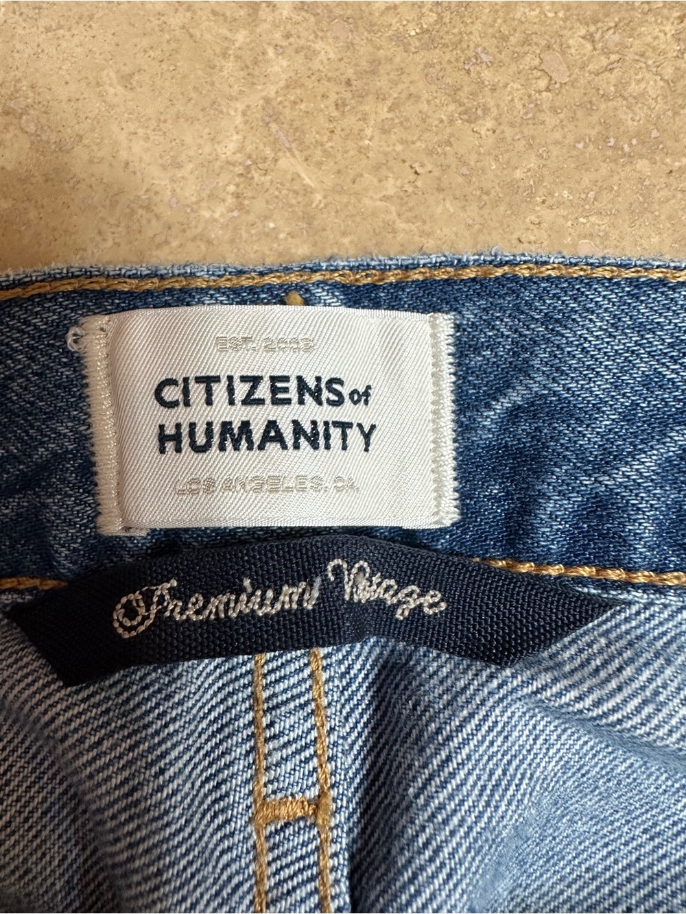 Citizens Of Humanity Light Blue High-Rise Wide Leg Jeans (Paloma) 32” inseam - Picture 4 of 6